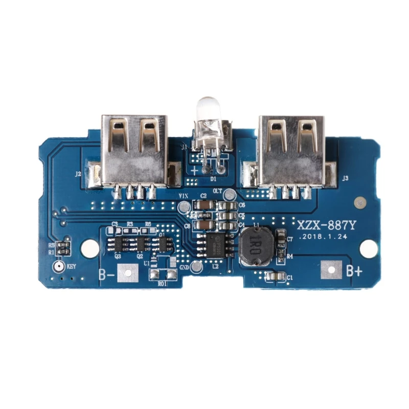 

5V 2A Dual USB 18650 Lithium Power Bank Charging Board Circuit Step Up Module