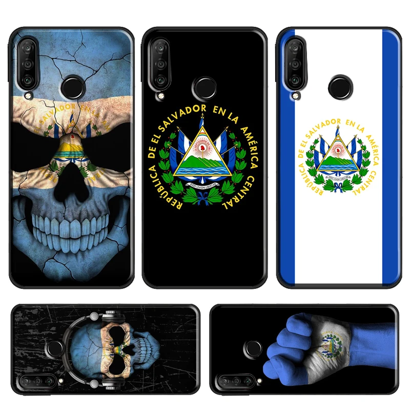 Чехол с флагом Сальвадора для Huawei P30 Lite P40 P20 Pro P Smart Z 2019 Mate 20 Nova 5T Honor 50 10i 8X 9X |