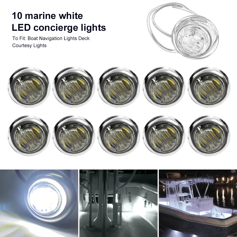 12V Boat Light 3/27LED Transom Lights Courtesy Turn Signal Tail Lamp Yacht Boat Accessories Marine Lights 1/4/10pcs 10pcs rotary band switch 4 pole 3 gear power amplifier signal 20mm srrm433700