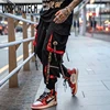 Hip Hop Joggers Men Letter Ribbons Cargo Pants Pockets Track Tactical Casual Techwear Male Trousers Sweatpants Sport Streetwear ► Photo 2/6