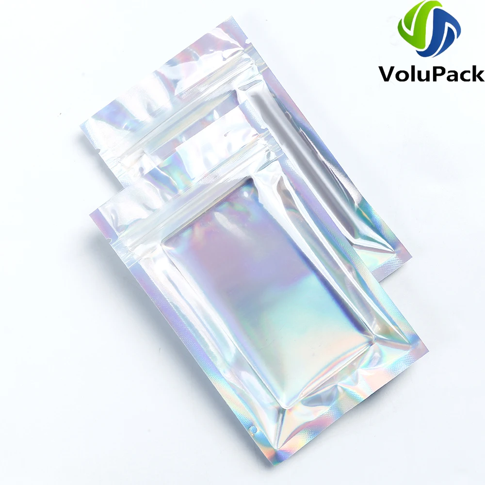 

Reusable Jewelry Zipper Storage Bags Clear Front Tear Notch Pouches Recyclable Phone Parts Packaging Bags Heat Seal Ziplock Bags