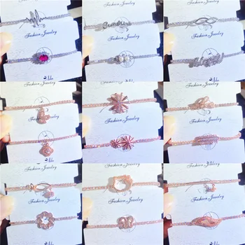 

30 Pcs/lot fashion women alloy zircon bracelet top quality luxury women zircon bracelet jewelry wholesale 1030-82