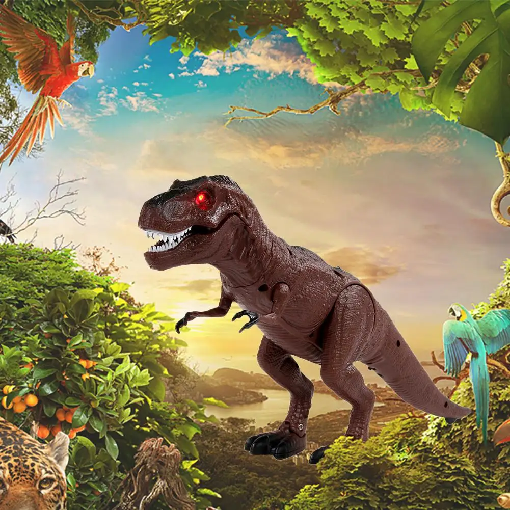 Ходьба дистанционное управление тираннозавр динозавр Рождественская игрушечная лампа звук фигурка инфракрасный
