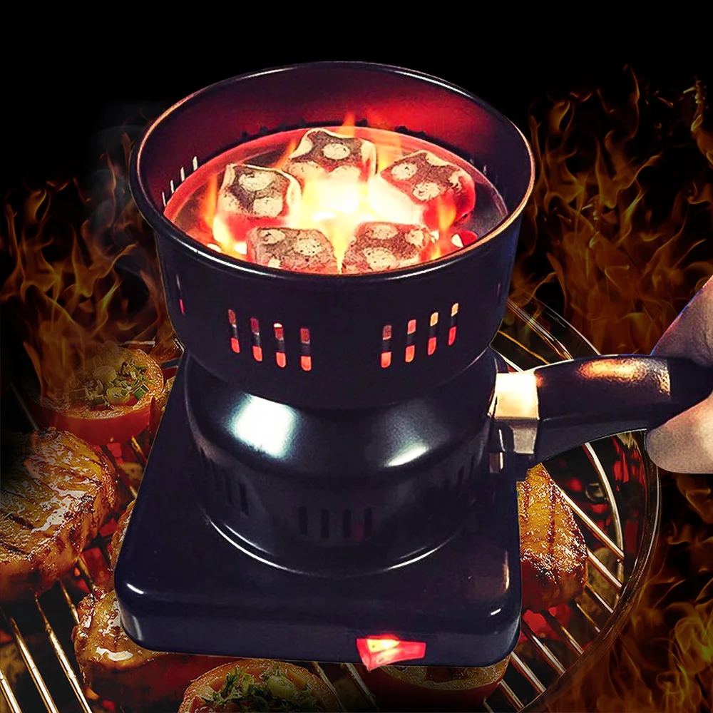 

2019 New Electric Coal Starter Hookah Shisha Nargila Heater Stove Charcoal Burner BBQ New UK Plug Hookah Heat resistant coating