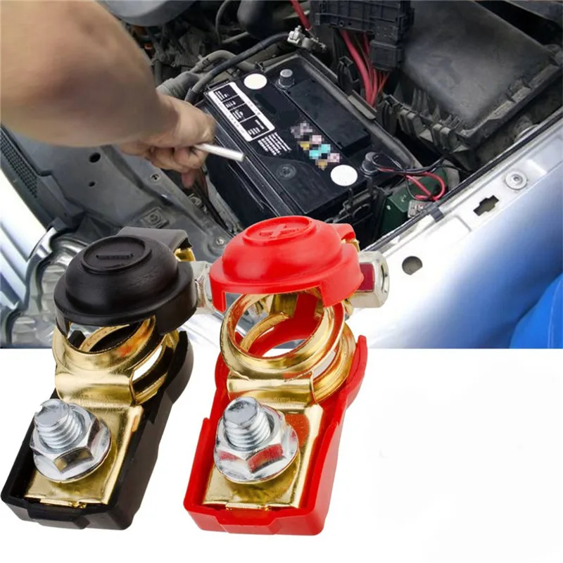 Universal 1 Pair 12V Quick Release Battery Terminals Clamps For Car Caravan Boat Motorcycle Car-styling | Автомобили и мотоциклы