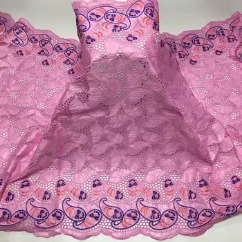 

Amazing Pink African Cotton Jacquard Bazin Riche Lace Fabric For Wedding/Party Dress CBR24 (5Yards/Lot)