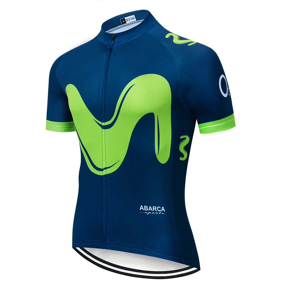 Ropa Ciclismo Movistar Толстовка гоночный Мужской Велосипед летний профессиональный трикотаж гелевый коврик велосипед короткий рукав велосипедные наборы - Цвет: 8