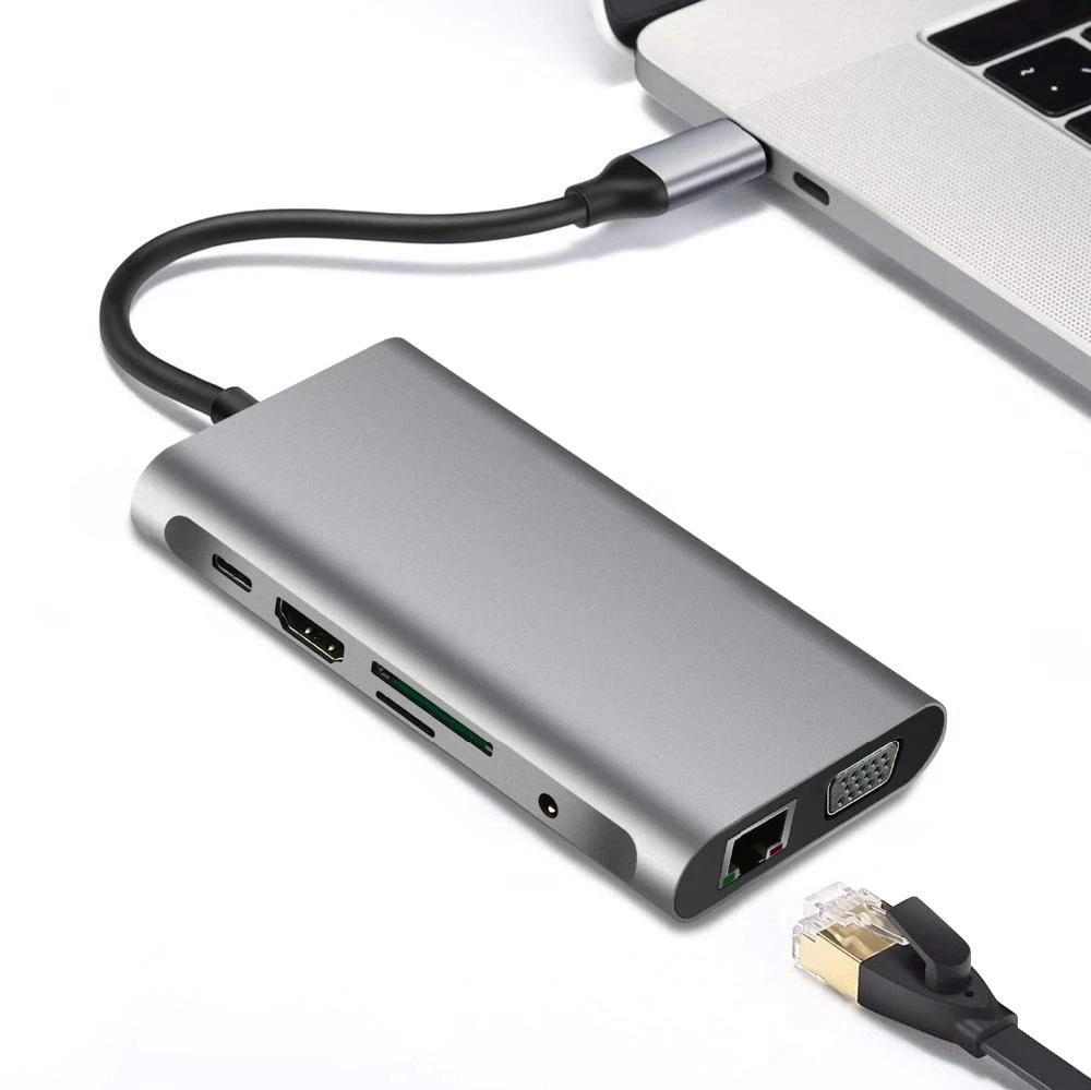 Ÿ C  USB C  ŷ ̼ USB 3.0 4K HDMI ȣȯ VGA RJ45 , ƺ  ȭ Ｚ 10  1