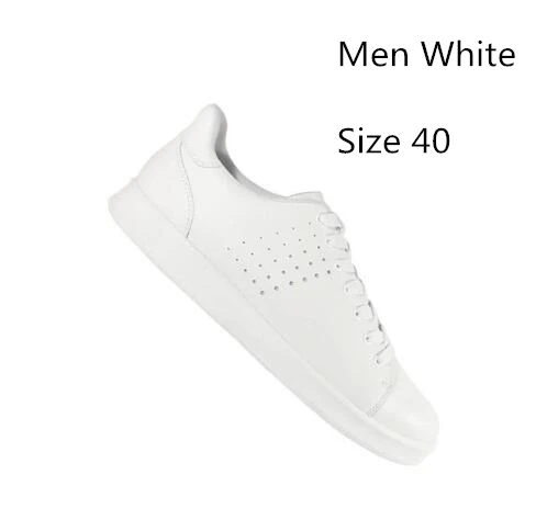 Men White 40 Xiaomi MIJIA FreeTie кожаный скейтборд Мужская обувь противоскользящая Мода Досуг поддержка смарт-чип(не включает) Прямая поставка - Цвет: Men White 40