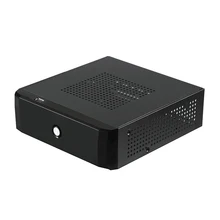 HTPC практичный горизонтальный офисный игровой компьютерный чехол Mini ITX шасси домашний с отверстием радиатора настольный источник питания 2,0 USB