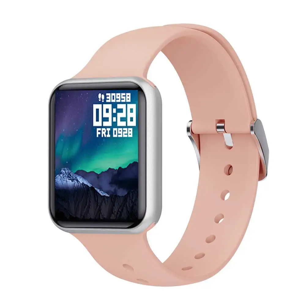 Розовый SN72 Bluetooth умные часы для мужчин кровяное давление кислород IP68 Водонепроницаемый фитнес-трекер монитор сердечного ритма спортивные женские Смарт-часы - Цвет: Розовый