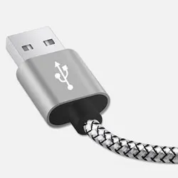 USB кабель 2A быстрое зарядное устройство Плетеный 3M usb-кабели данных для IPhone6s 7 8 Plus iPhone Xs Max Ipad Mini 1 2 3 4 зарядное устройство - Цвет: Gray