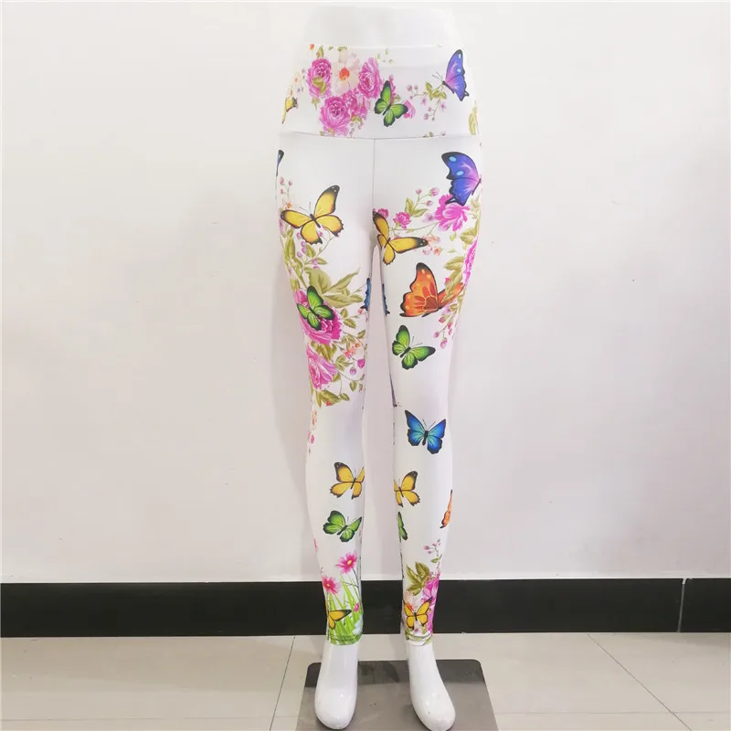 seasum leggings Fitness Leggings 2020 New Hot Sale Leggings Women Pants Colorful butterfly Printed Girl Leggings Plus Size S-XXXL pink leggings