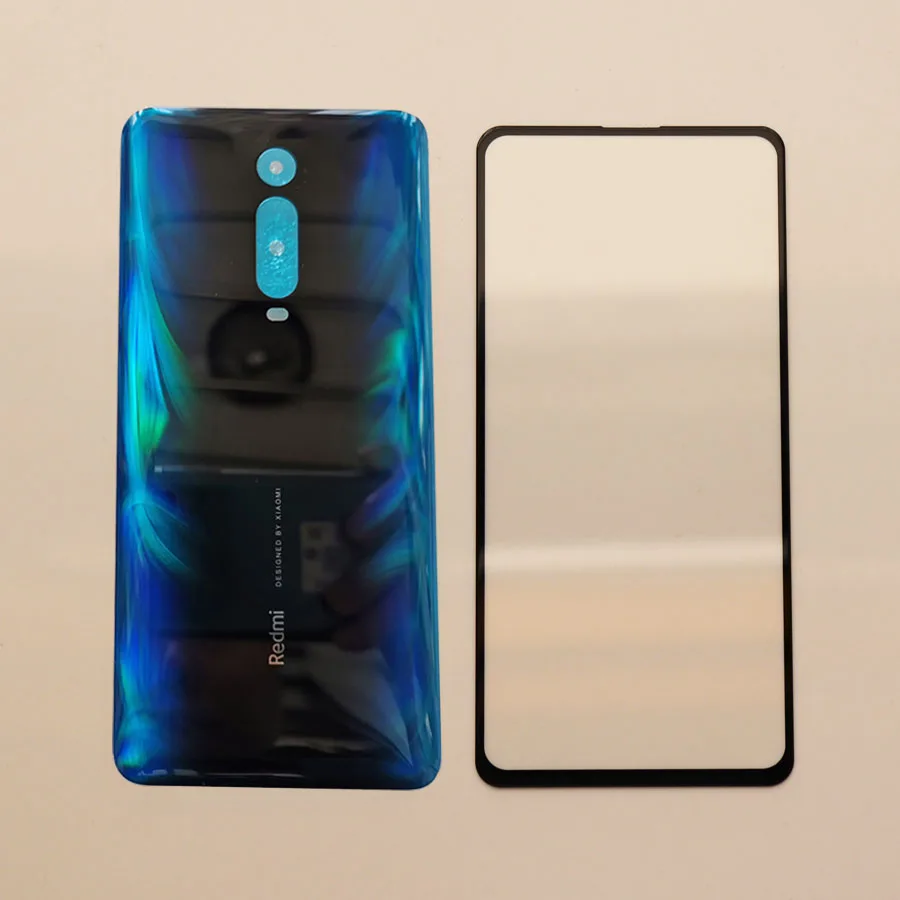 Для Xiaomi mi 9T mi 9T Red mi k20 Pro задний корпус батарея Задняя стеклянная крышка чехол+ Передний сенсорный экран внешняя стеклянная панель