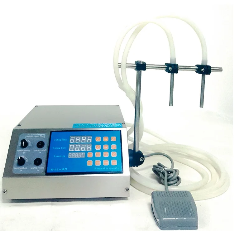 Машина для розлива жидкости с двойной головкой Электрический диафрагменный