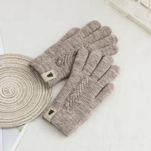 Shengqi зима 2009 Новые корейские трикотажные пять пальцев теплые перчатки