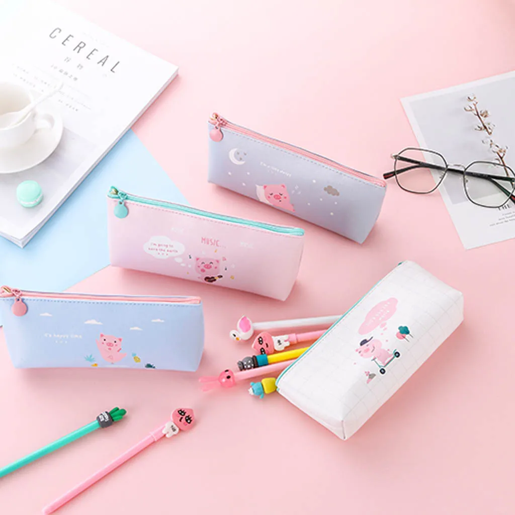 Stationery Pen Pencil Bag New Students School Supplies Chic Pen Box Case Storage Pouch Organizer