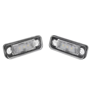 

Replacement License Plate Light For Mercedes-Benz W203 5D W211 W219 R171 Bright White 6000K Exterior 2pcs LED