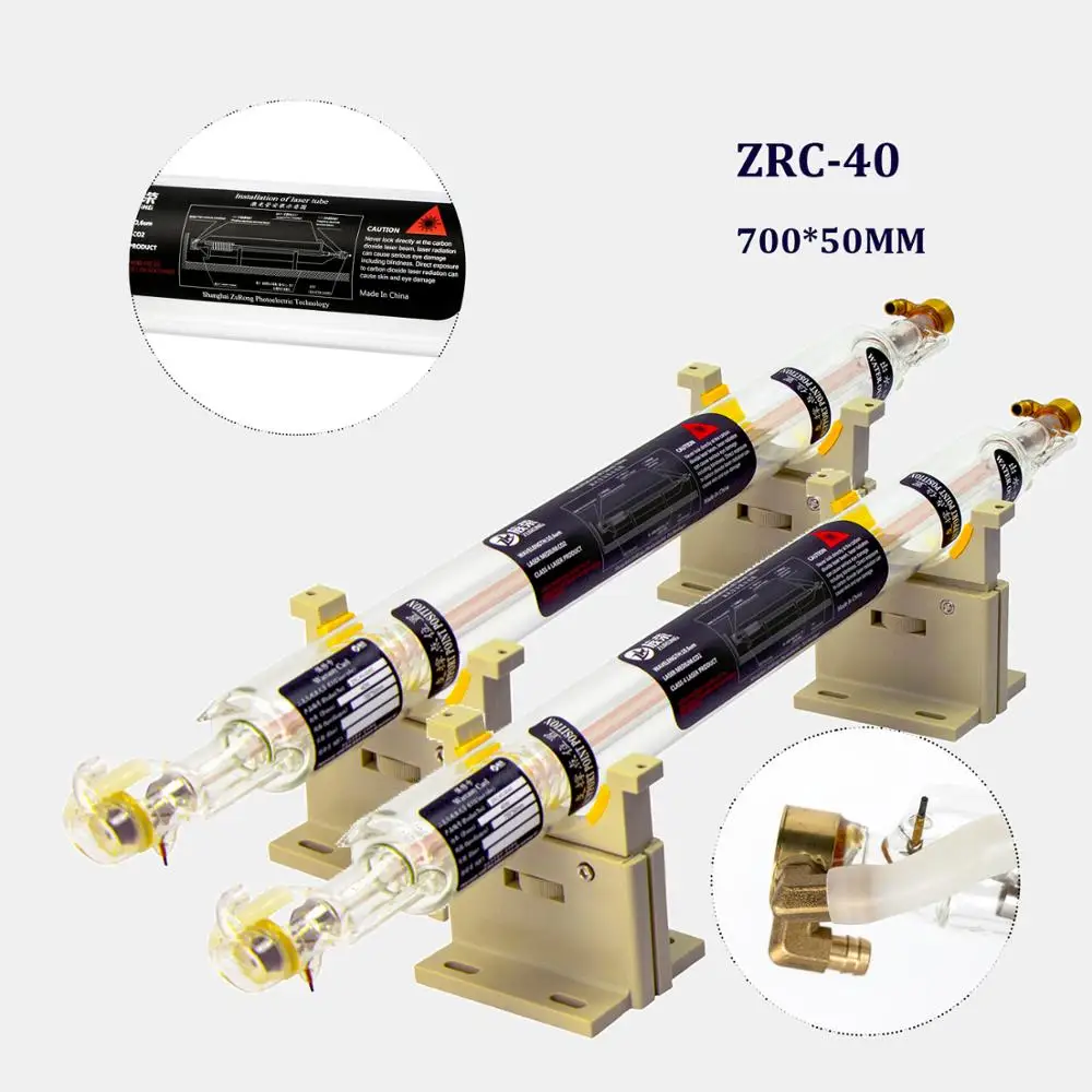 Lunghezza Del Tubo Laser In Vetro Co2 40W 700Mm Per Macchina Da Taglio Per Incisione Laser Co2 Zr