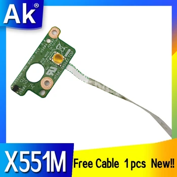 

New!!! 1 pcs With Cable For Asus X551 X551M X551MA X551MAV X551C X551CA F551 F551M SWITCH BOARD Power Button Board