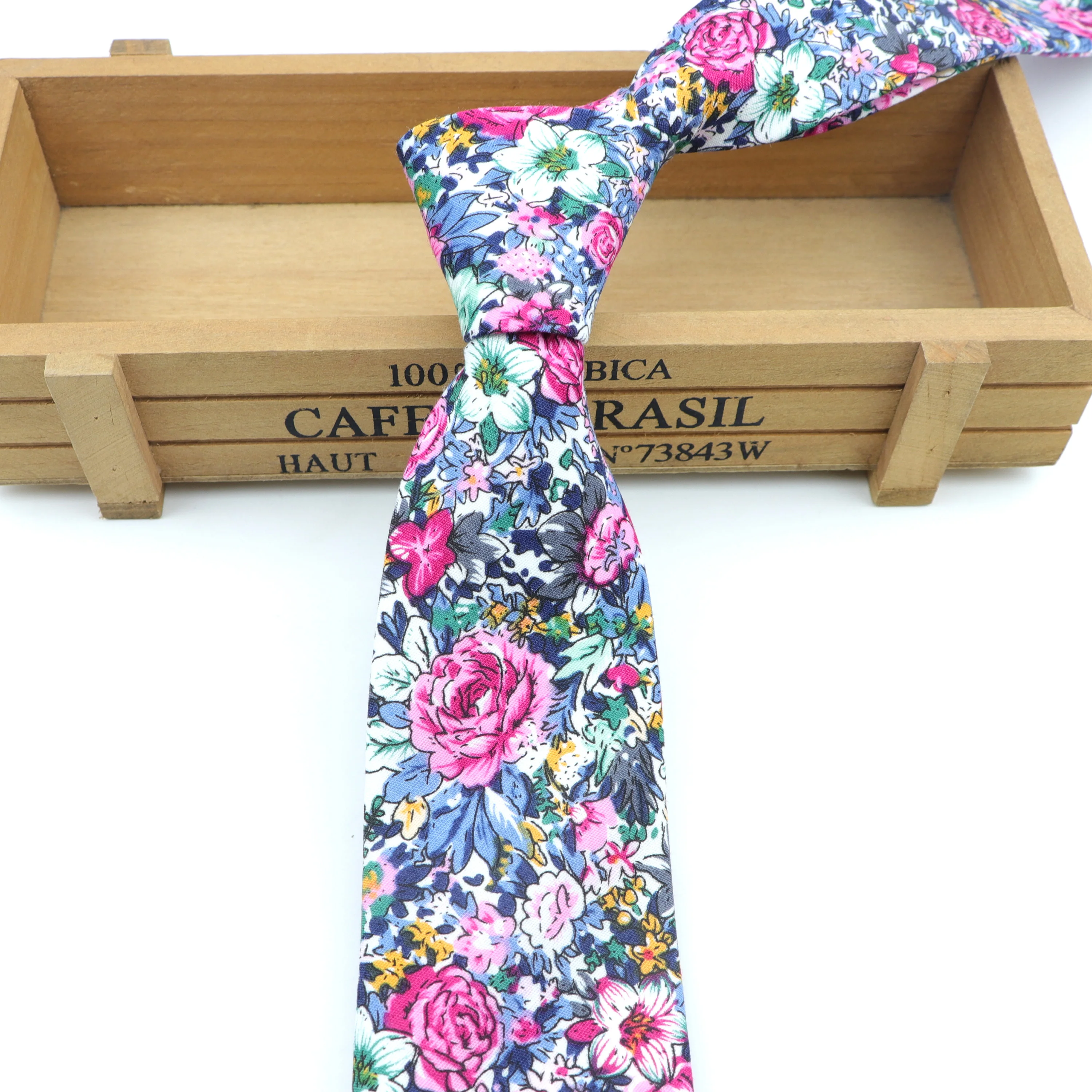 Цветочный хлопковый Винтажный Мужской галстук Повседневный тонкий галстук тюльпан Роза гравата обтягивающие Свадебные деловые галстуки дизайн мужские галстуки