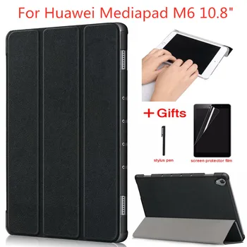 

Ultra Slim PU Leather Case For huawei mediapad M6 10.8 inch SCM-W09 SCM-AL09 Tablet cover for huawei M6 10.8 case