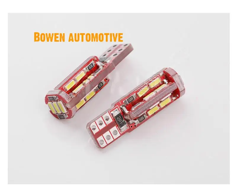 LD светодиодная автомобильная лампа декодирование Гальваника T10 4014 19smd боковой маркер для чтения номерной знак