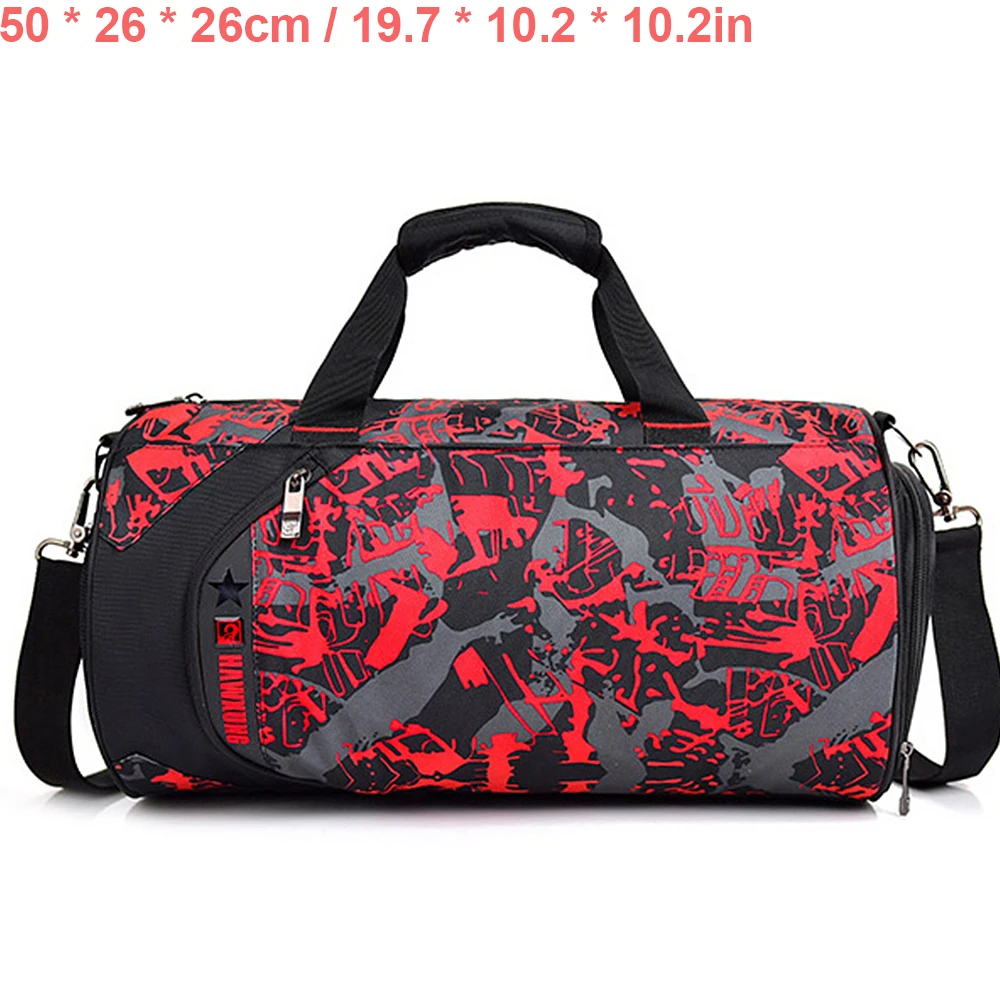 Мужские спортивные сумки для тренировок, сумка для фитнеса, путешествий, спортивная сумка для спорта на открытом воздухе, для плавания, для женщин, сухая, влажная, Gymtas, для йоги, для женщин XA103WA - Цвет: Red Camouflage