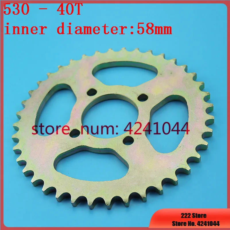 Carbon Steel 530 Chain 40 Tooth Front Sprocket ATV Go Kart Accessories 