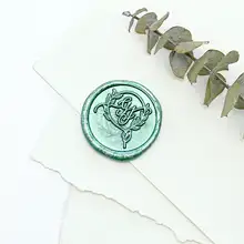 Индивидуальные инициалы печать воска/пользовательские монограммы свадебные печати/свадебные приглашения печать/на заказ Свадебная печать