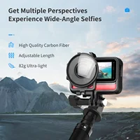 TELESIN 116cm Carbon Fiber Monopod Selfie Stick Extendable With 1/4 Screw For GoPro Hero Insta360 Osmo Action Camera - Image 2