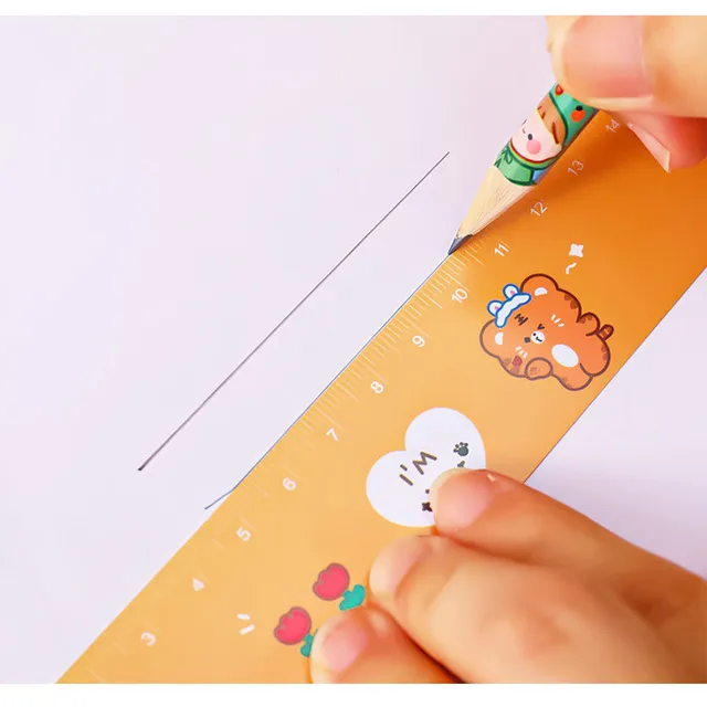 Student Prize Cartoon Stationery Set Cute Pencil Holiday Gift School  Supplies(2 Pencils+1 Ruler+ 1 Pencil Sharpener+1 Eraser) - Temu Greece