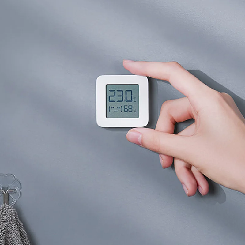Xiaomi Bluetooth Digital Thermometer Moisture Meter LCD Wireless Smart Sensor Bluetooth Temperature Humidity 2 Battery Included Temperature Humidity Meter Smart Temperature Sensor Smart Thermometer