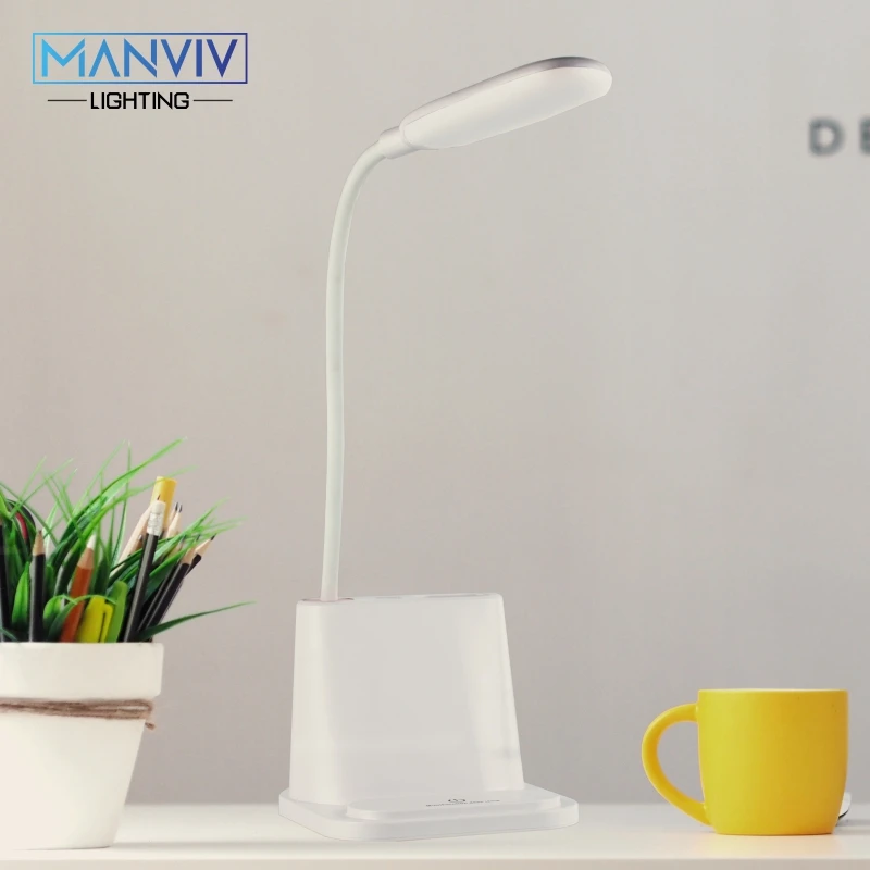 

USB Rechargeable LED Desk Reading Light Stepless Touch Dimming Adjustment Table Lamp Night Light For Children Reading Study Lamp