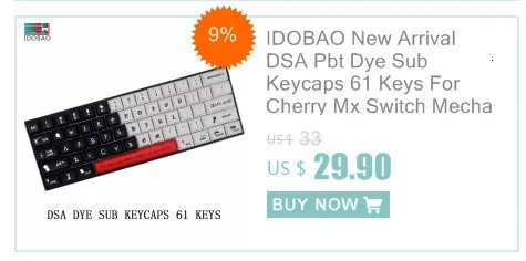 IDOBAO алюминиевый сплав CNC R4 Backspace колпачки для MX переключатели механическая клавиатура анодированная игровая Teclado Gamer