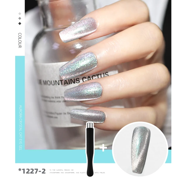 HNUIX 7.3ml 3D UV Clear Gel Dip Nail Art Gel Varnish Manicure Universal Wide New Color Phototherapy Cat Eye Gel Nail Polish 1227-2