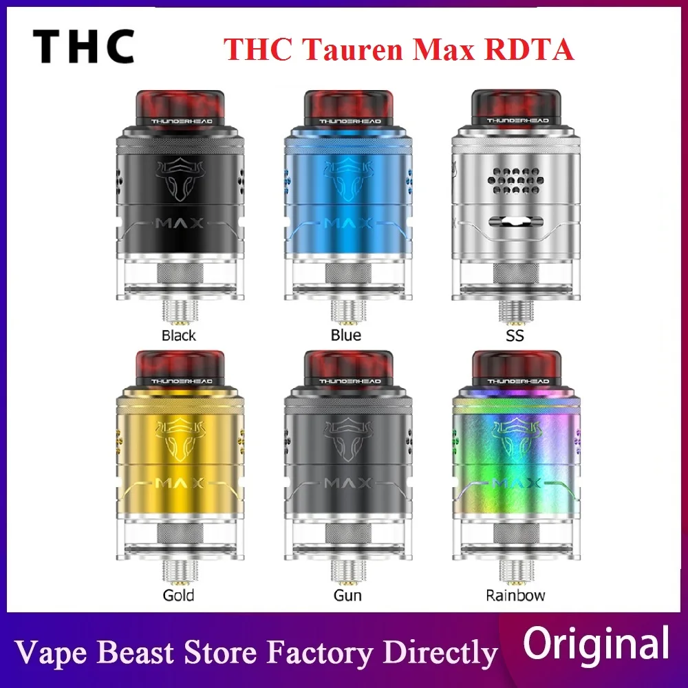 Оригинальный обслуживаемый атомайзер THC Tauren Max RDTA емкость Wi-Fi/4 5 мл бак для