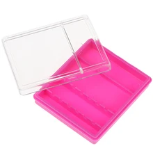 1 шт. электрические сверла замена дисплей коробка Шлифовальная головка держатель Контейнер для маникюрных принадлежностей 6 отверстий Инструмент для дизайна ногтей