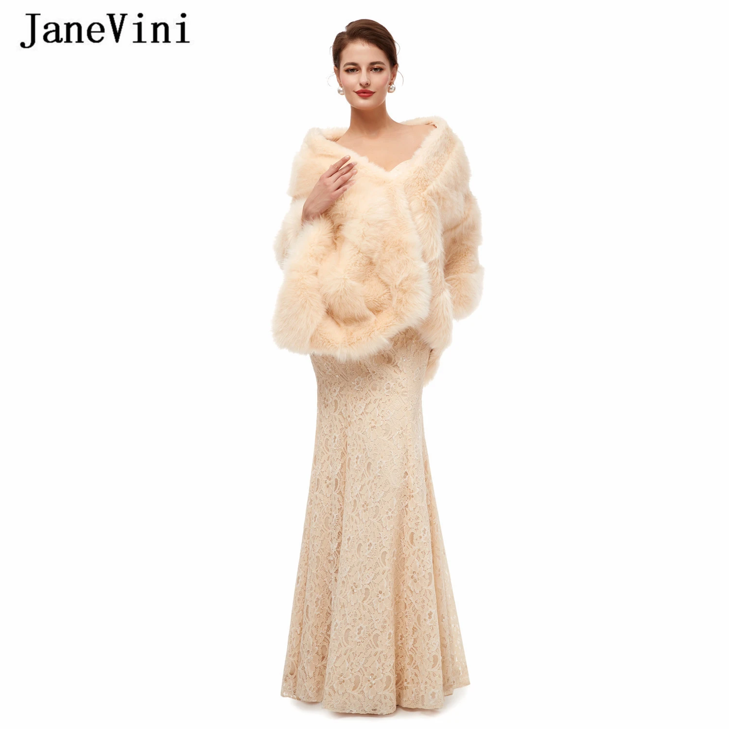 fur shawls for winter weddings