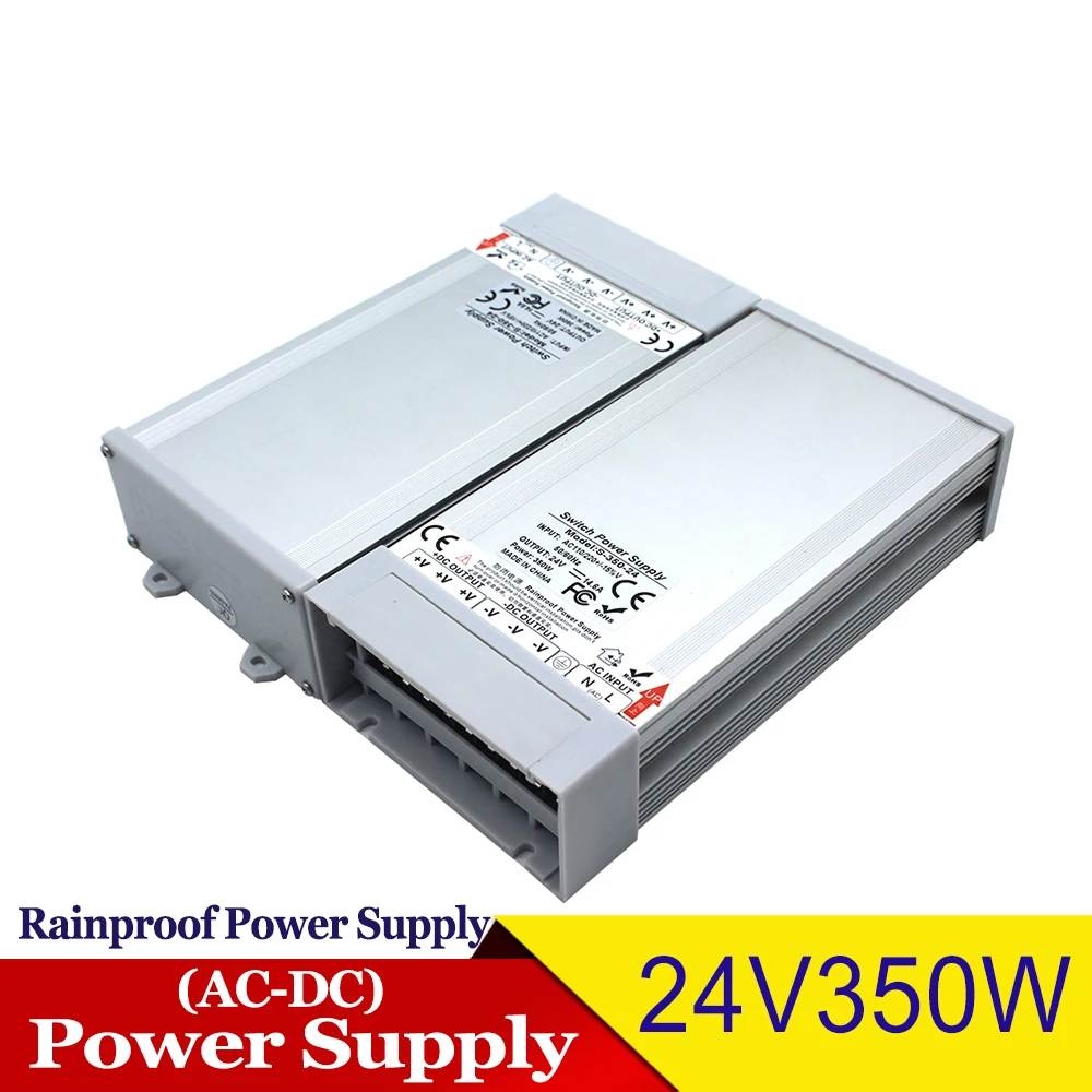 Источник питания с защитой от дождя DC5V DC12V DC24V 300 Вт 350 Вт преобразователь драйвера Outdoor открытый Адаптер питания s для ленточных модулей USB свет