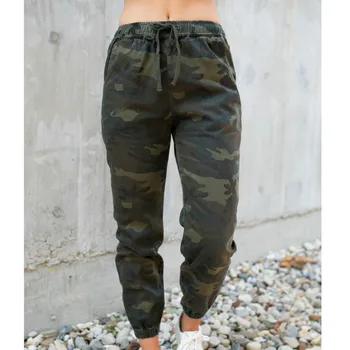 

Women Camouflage Cargo Pants Military Combat Joggers Skinny Trousers 2019 Autumn New Arrivals