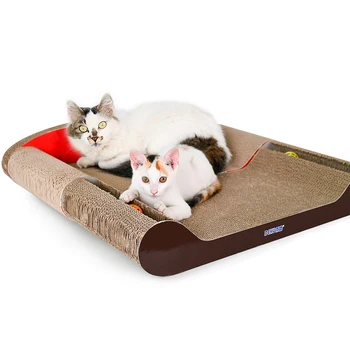 

Corrugated Paper Cats Scratch Board Grinding Nails Interactive Toys Prevent Cats Grinding Nail Scraper Mat Mattres