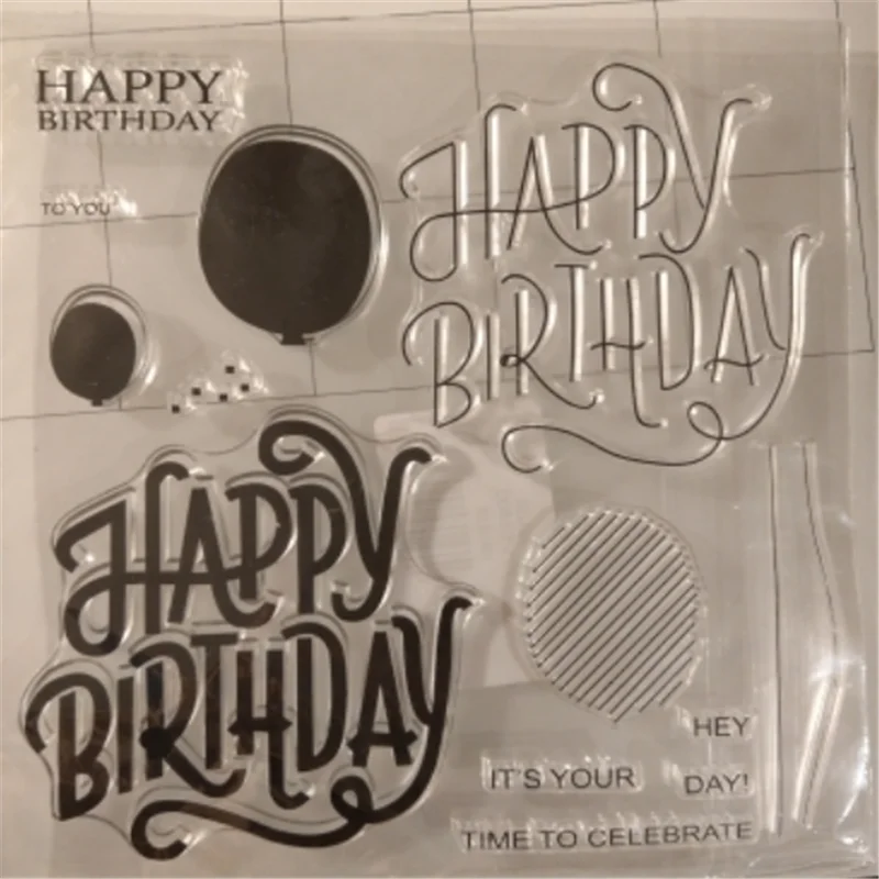

Eastshape Happy Birthday Words Die Stamp Sets Stamps and Dies 2019 for Card Making Scrapbooking DIY Album Embossing Paper Craft