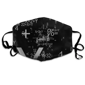 

Math Anti Dust Half Face Mouth Mask, Unisex Cotton Warm Fashion Adjustable Washable Mask