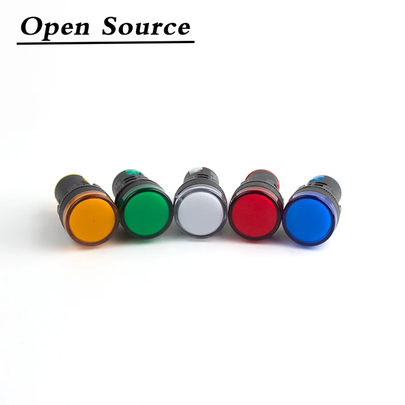 1pcs12V24V220V380V22mmPanelMountLEDPowerIndicatorPilot