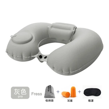 

2pcs Compressed inflatable cervical neck travel essential artifact portable aircraft car nap u-shaped pillow as firend gift