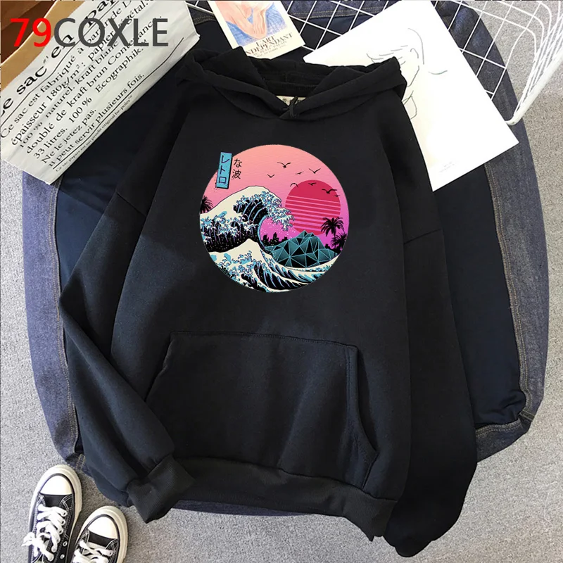 Kawaii The Great Wave Hoodies Men Funny Japanese Cartoon Hoody Cute Vaporwave Graphic Harajuku Streetwear Tops Sweatshirts Male Kawaii The Great Wave Hoodies Men Funny Japanese Cartoon Hoody Cute Vaporwave Graphic Harajuku Streetwear Tops Sweatshirts Male