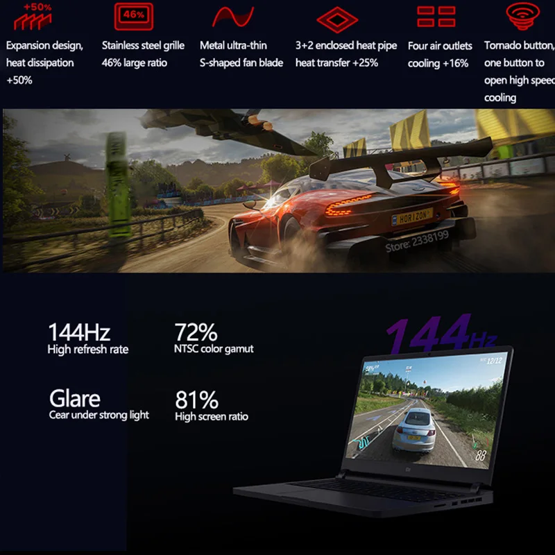 Игровой ноутбук Xiaomi 15,6 дюймов i7-9750H/i5-9300H Hexa Core 8 ГБ/16 Гб ram 512 ГБ SSD GTX 1660 Ti/RTX 2060
