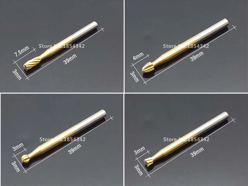10 шт. набор коробок из быстрорежущей стали титановый Dremel роторный фрезерный