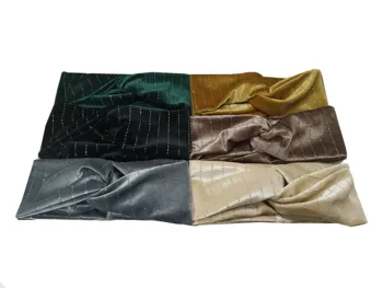 

z191010 The latest stretch comfortable suede flash line personality fabric style fashionable female hair band